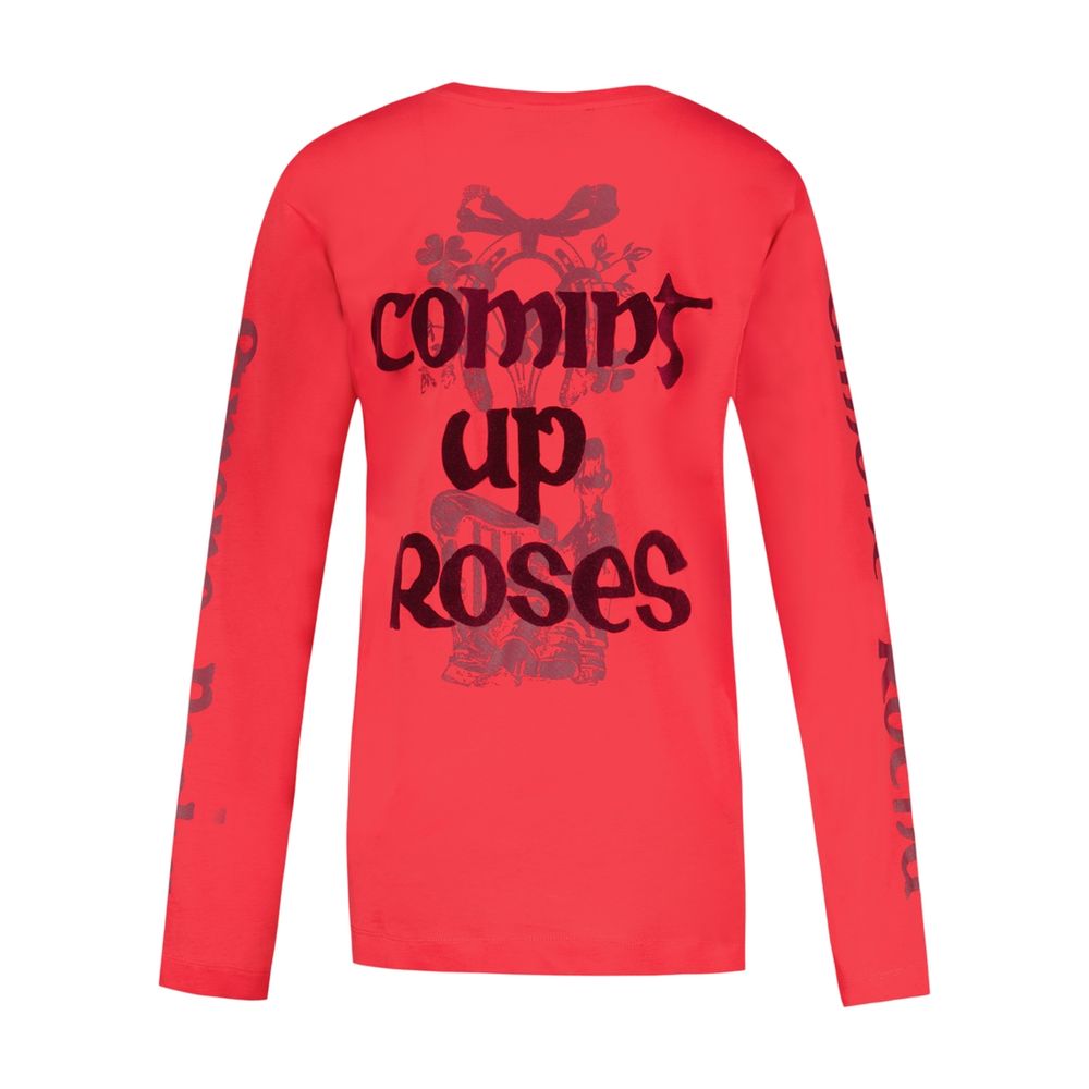T-Shirt „Coming Up Roses“ – Simone Rocha – Baumwolle – Rot