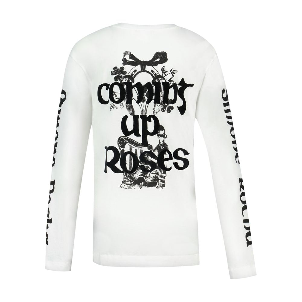 T-Shirt „Coming Up Roses“ – Simone Rocha – Baumwolle – Weiß