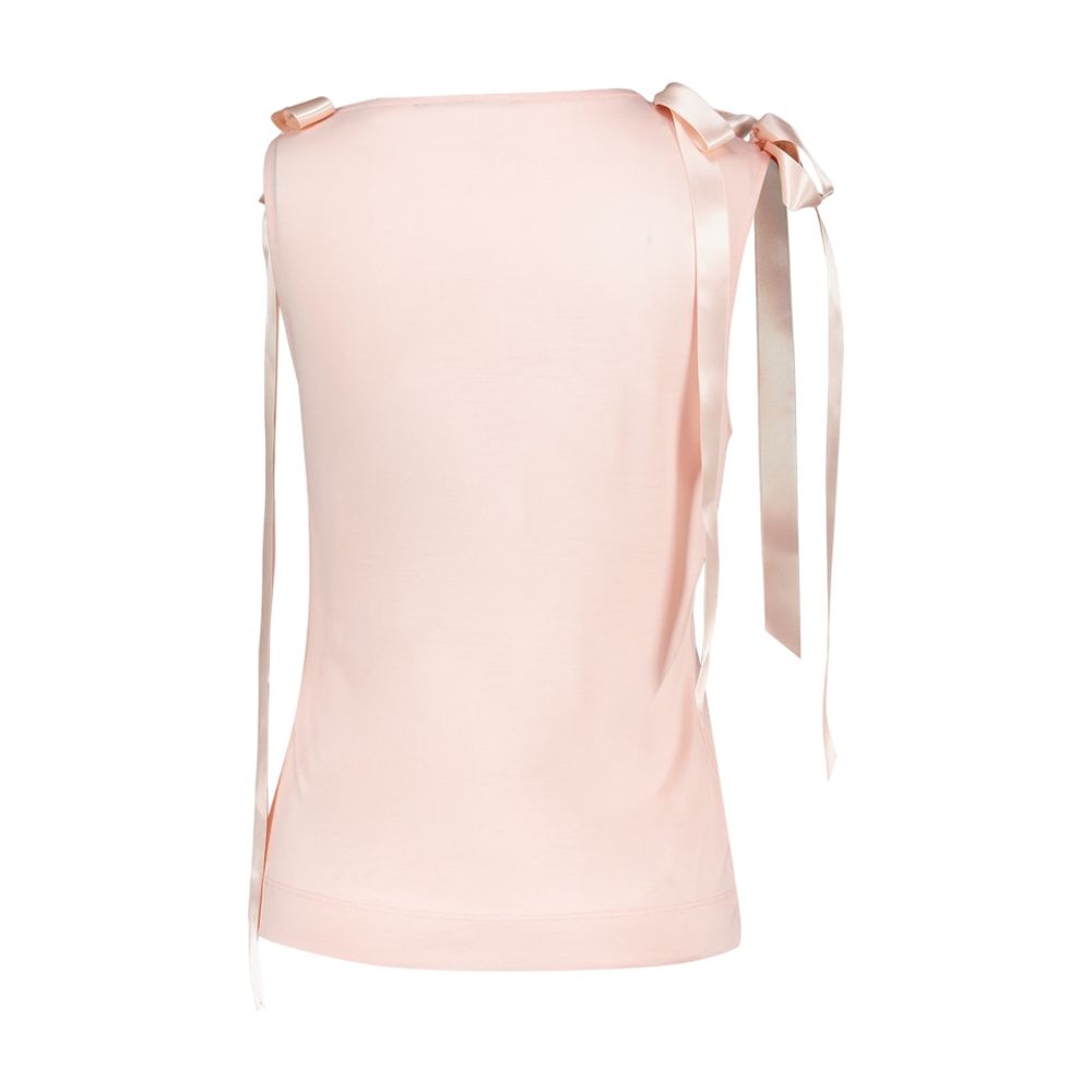 Tanktop mit Schleife und Schwalbenschwanz – Simone Rocha – Synthetik – Rosa