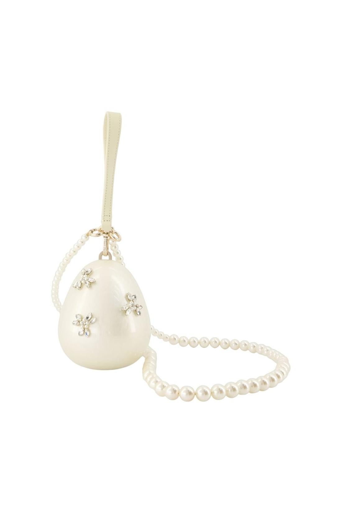 Umhängetasche „Micro Egg“ – Simone Rocha – Acryl – Elfenbein