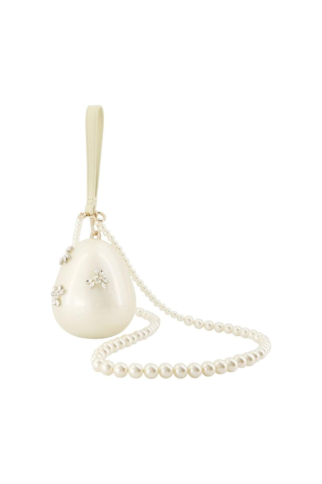 Umhängetasche „Micro Egg“ – Simone Rocha – Acryl – Elfenbein