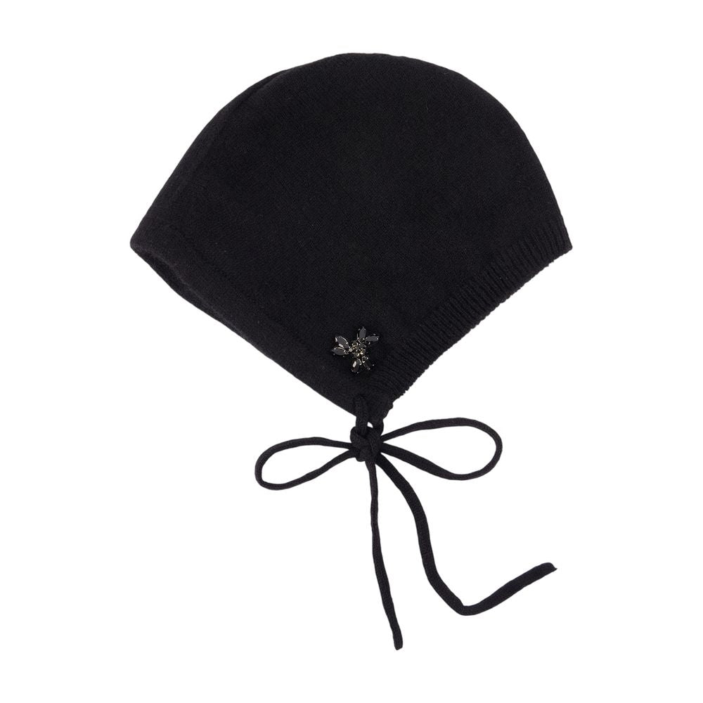 Mütze von Simone Rocha – Kaschmir – Schwarz