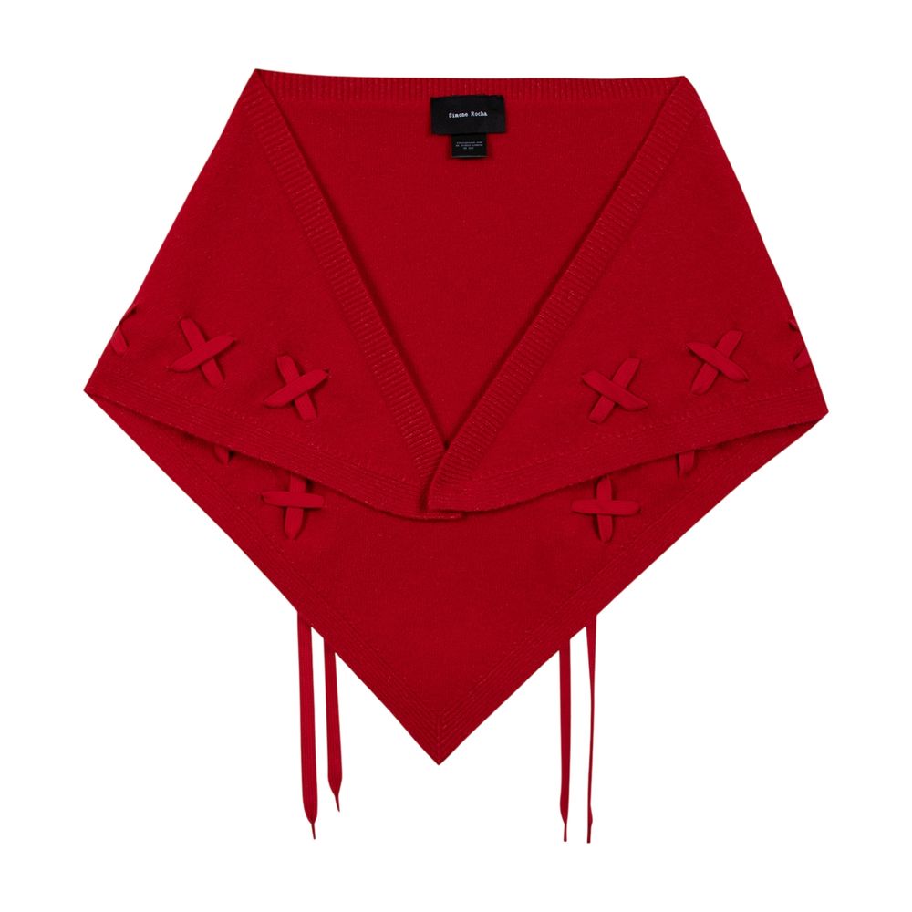Merino-Halstuch – Simone Rocha – Wolle – Rot