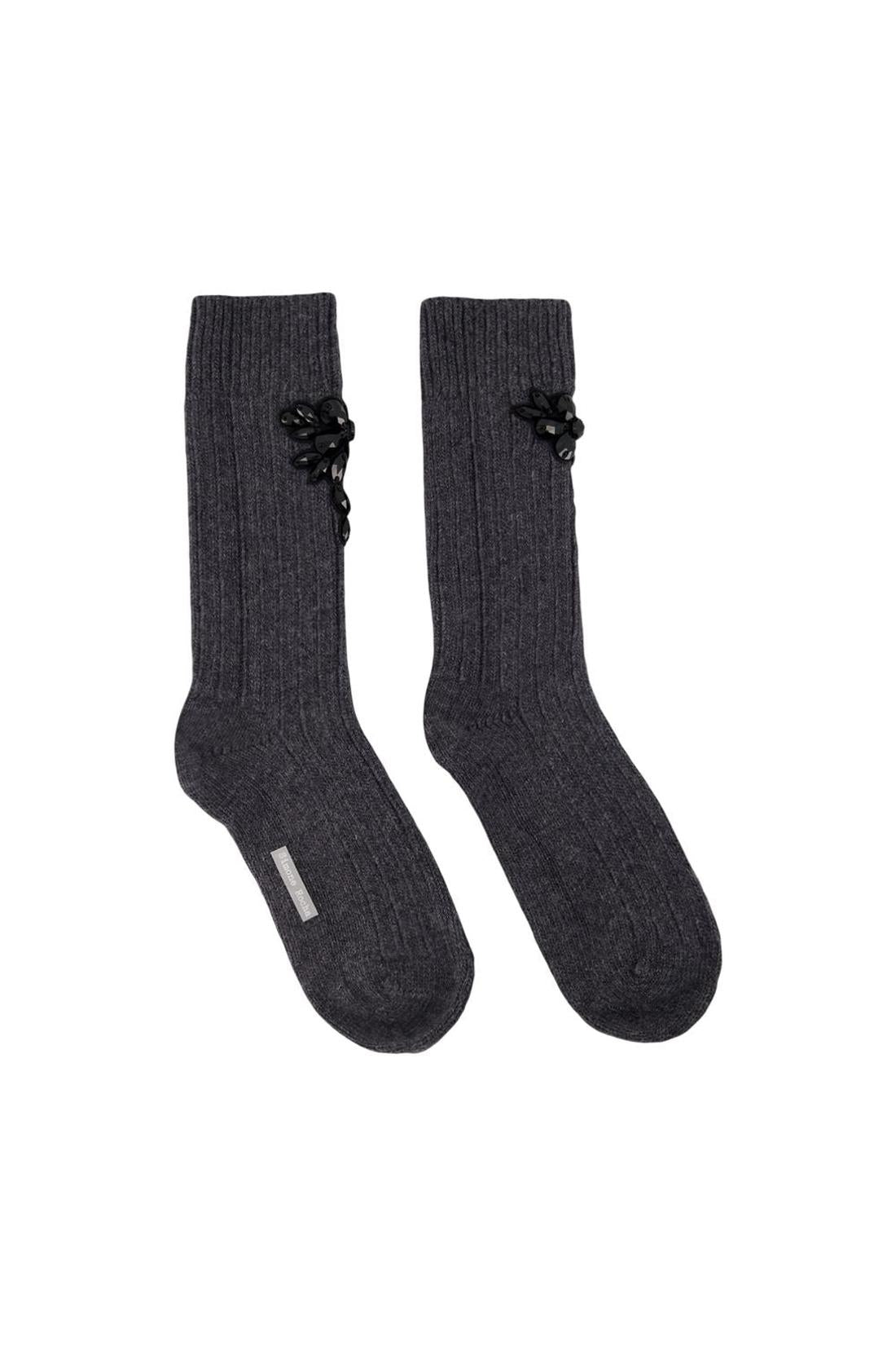 Chunky-Söckchen – Simone Rocha – Wolle – Grau