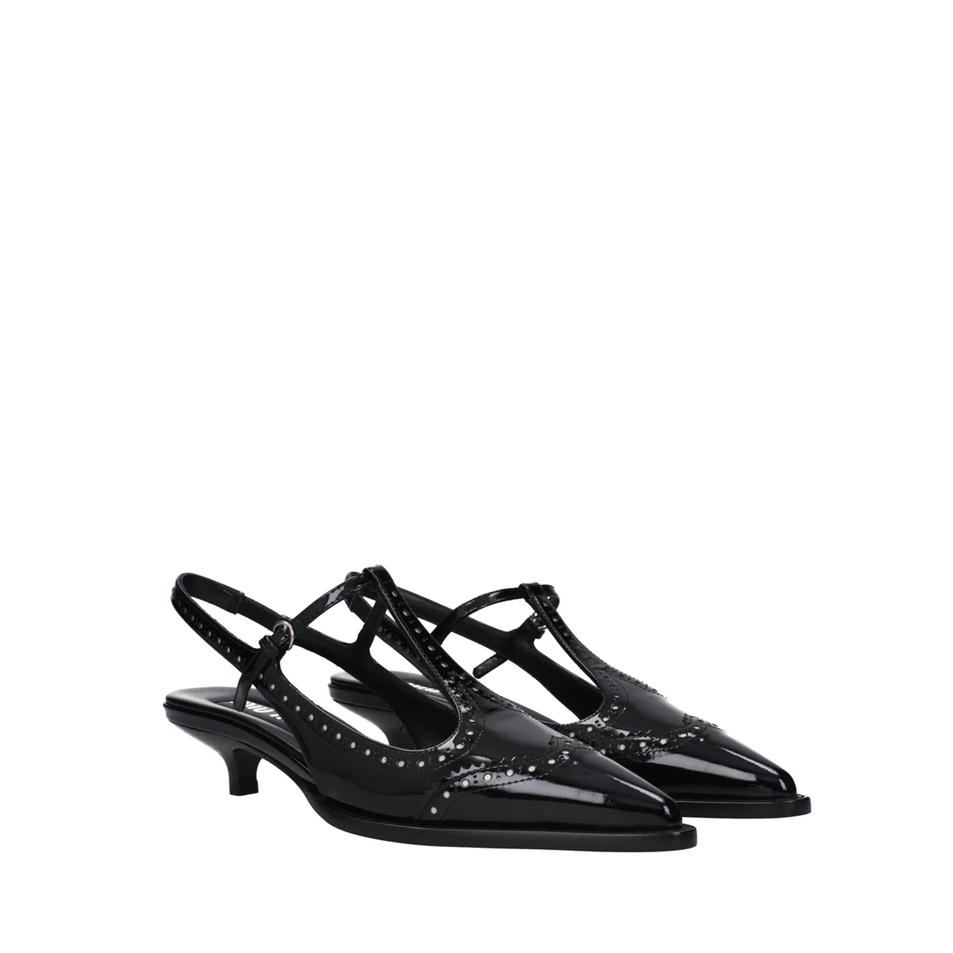 Miu Miu-Miu Miu Leather Slingback Pumps-WOMEN SHOES-Black-Deal-Outlet-by-ARCHIVIST