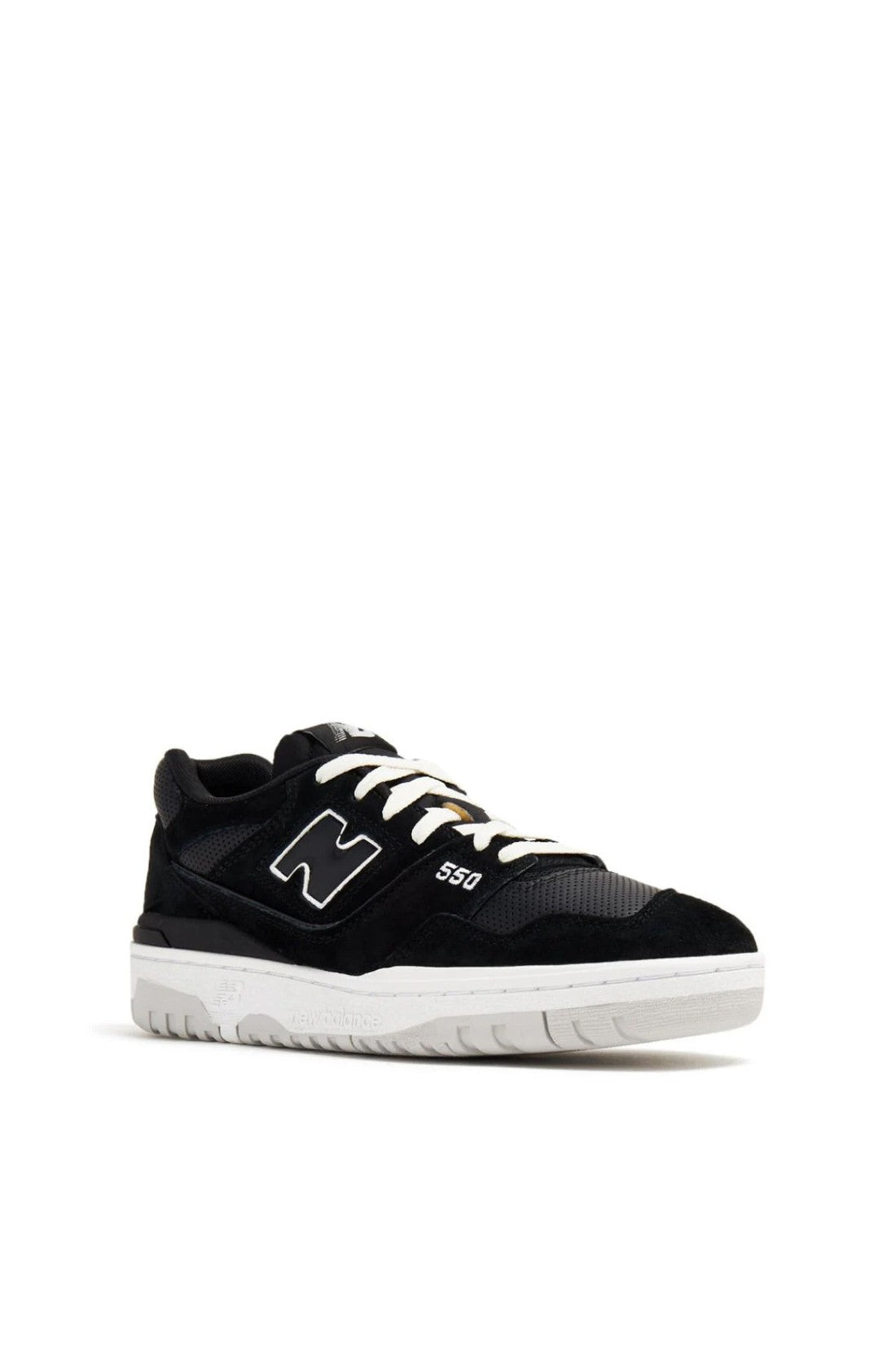 New Balance-OUTLET-SALE-550 Suede Pack Black/White Sneakers-ARCHIVIST