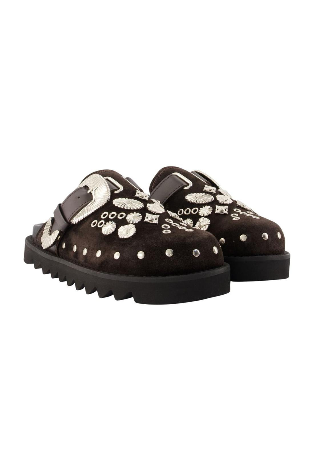 Pantoletten Aj1058 - Toga Pulla - Leder - Braun