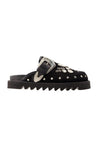 Toga Pulla-Sandalen Aj1058 - Toga Pulla - Baumwolle - Schwarz-schuhe / pantoletten-Black-Deal-Outlet-by-ARCHIVIST