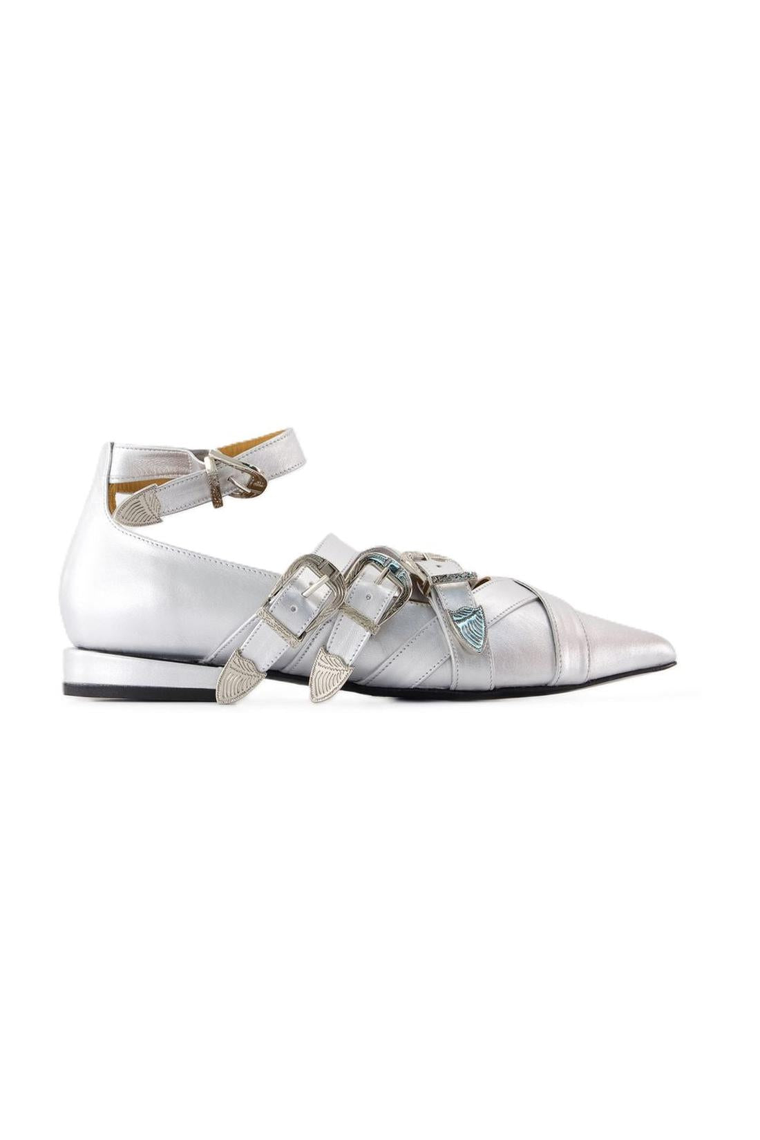 Ballerinas Aj926 - Toga Pulla - Leder - Silber