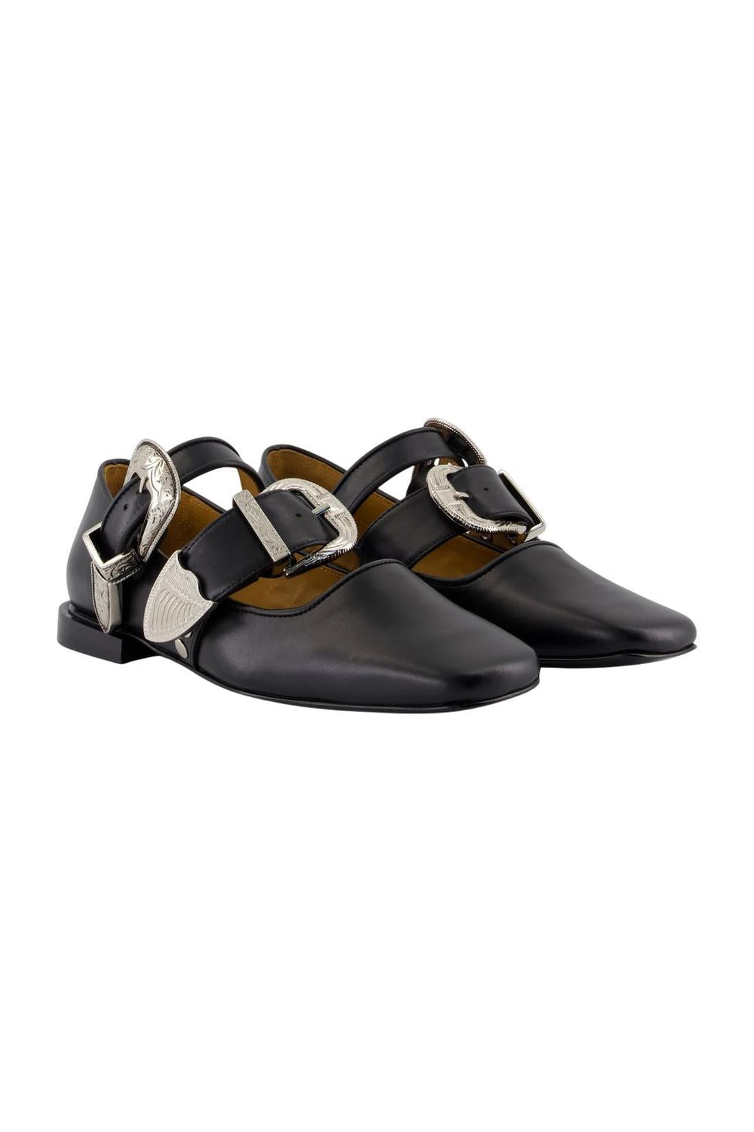 Toga Pulla-Ballerinas Aj1408 - Toga Pulla - Leder - Schwarz-schuhe / flache-schuhe-Black-Deal-Outlet-by-ARCHIVIST