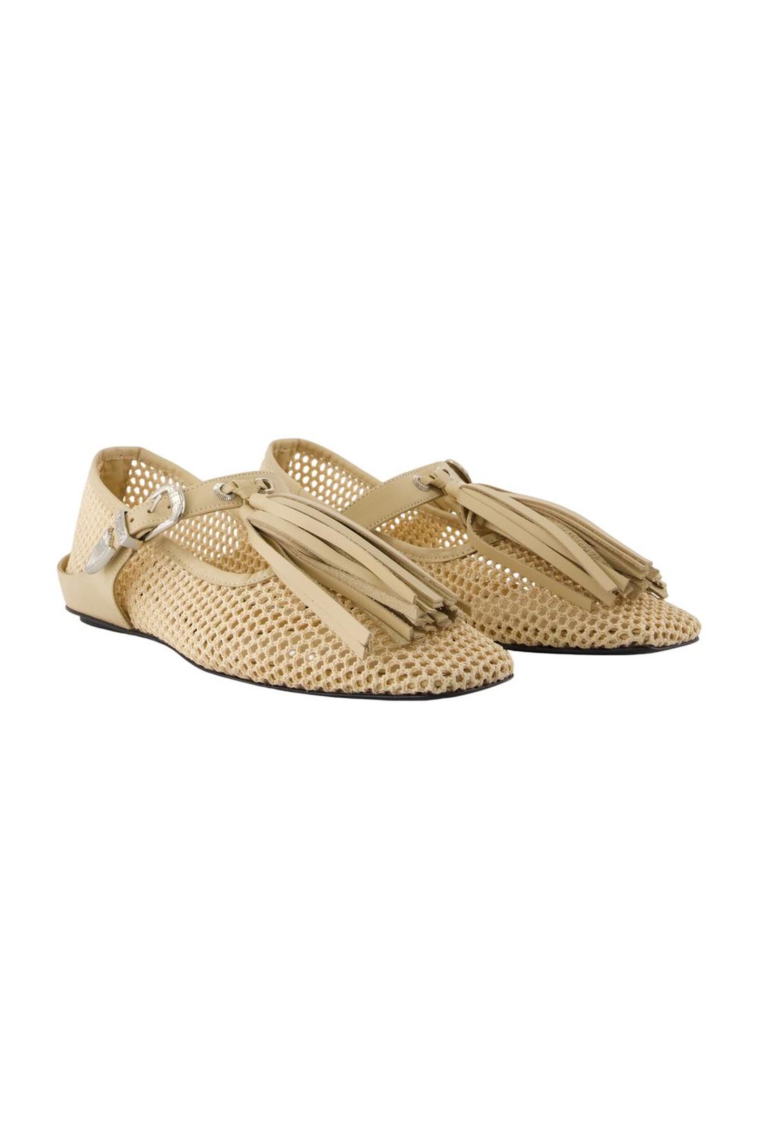 Toga Pulla-Ballerinas Aj1413 - Toga Pulla - Mesh - Beige-schuhe / flache-schuhe-Black-Deal-Outlet-by-ARCHIVIST