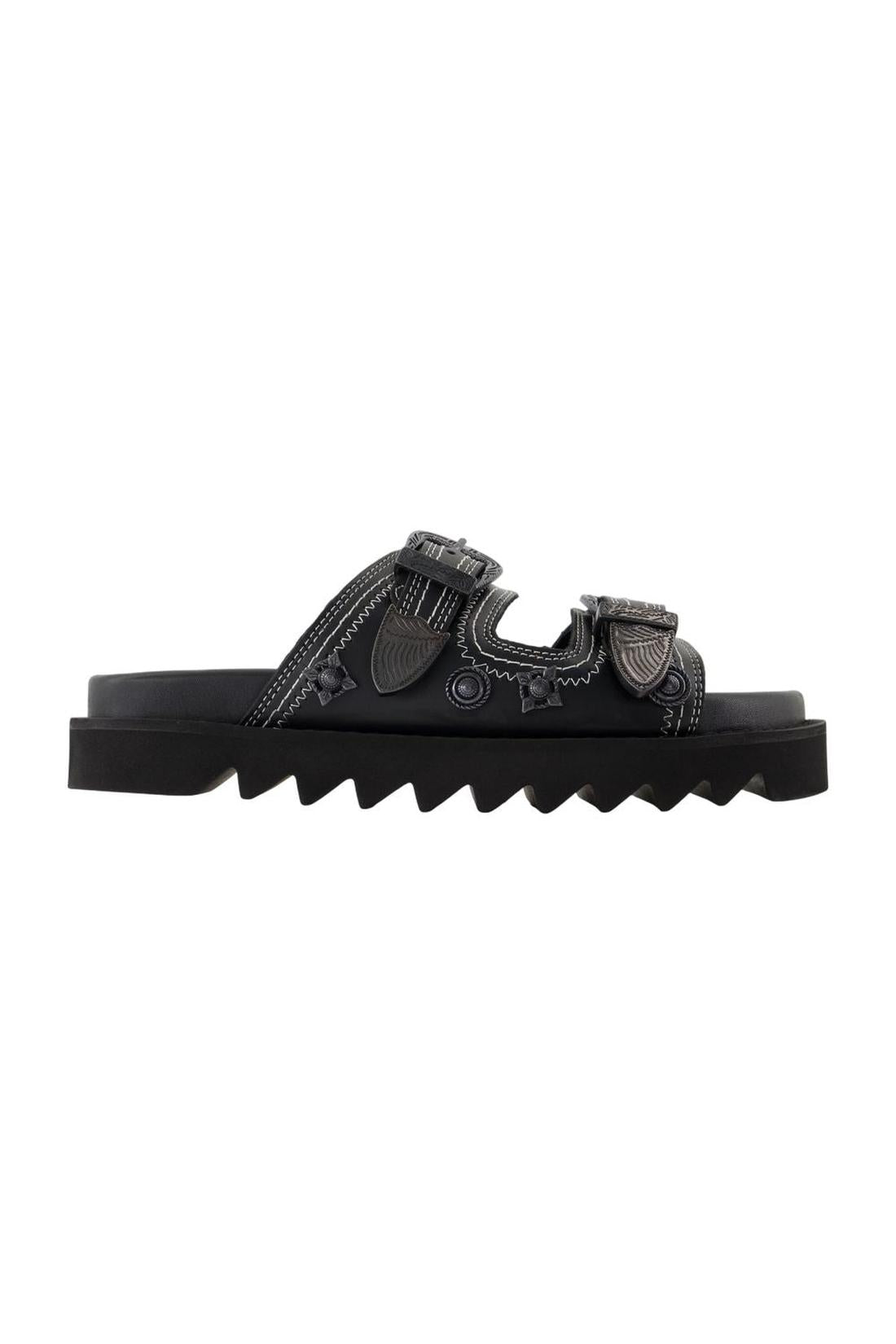 Toga Pulla-Sandalen Aj1432 - Toga Pulla - Leder - Schwarz-schuhe / sandalen-Black-Deal-Outlet-by-ARCHIVIST
