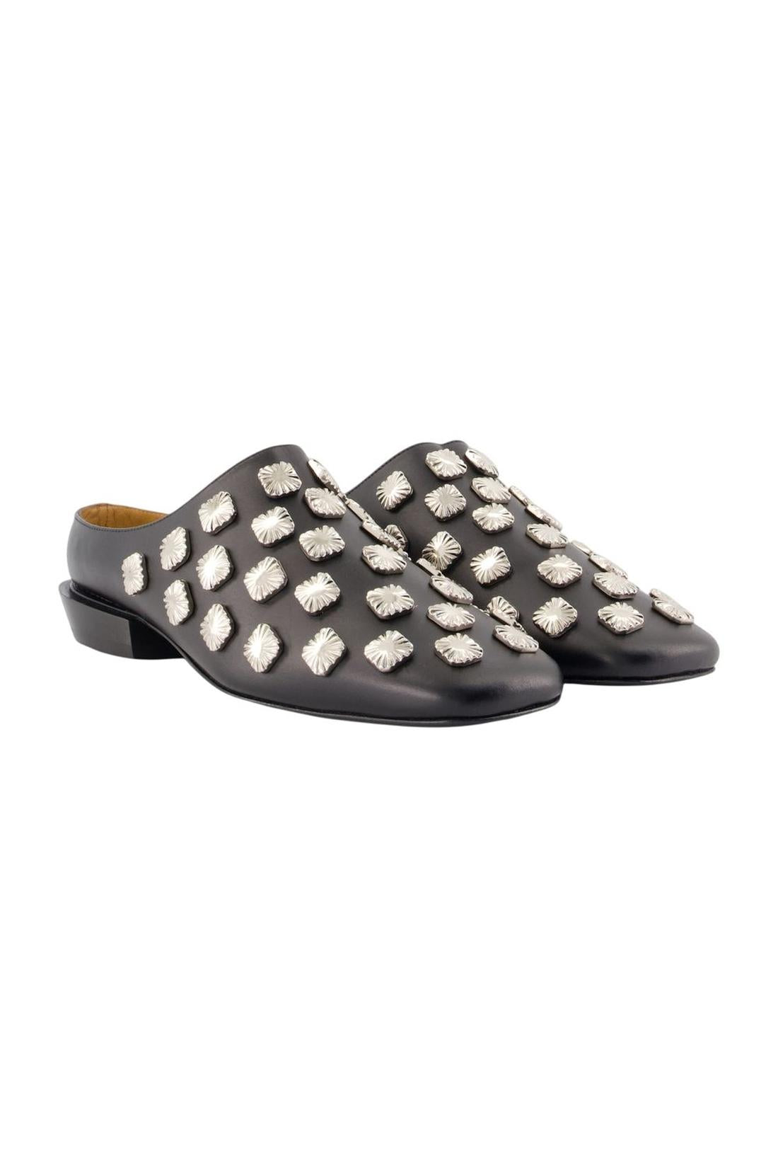 Pantoletten Aj1489 – Toga Pulla – Leder – Schwarz