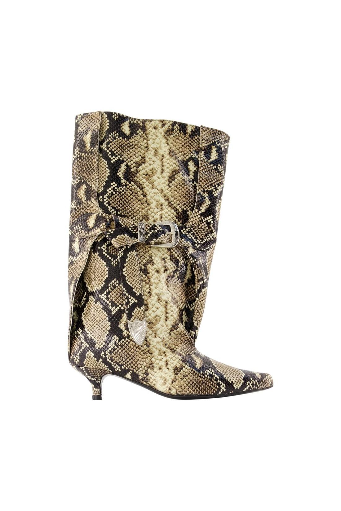 Stiefel Aj1508 – Toga Pulla – Leder – Schlangenprint