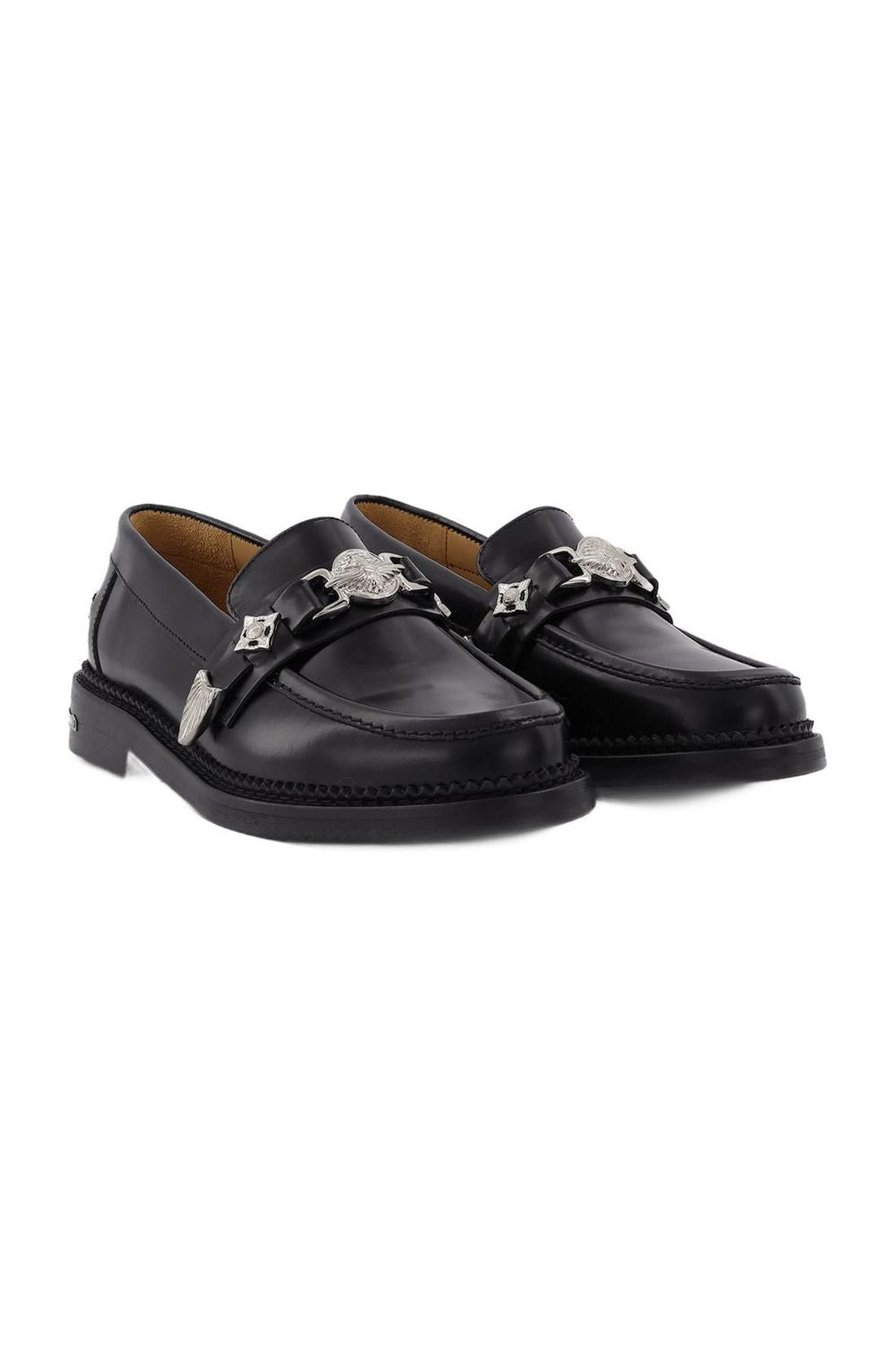 Aj1041 Loafers - Toga Pulla - Black - Polido