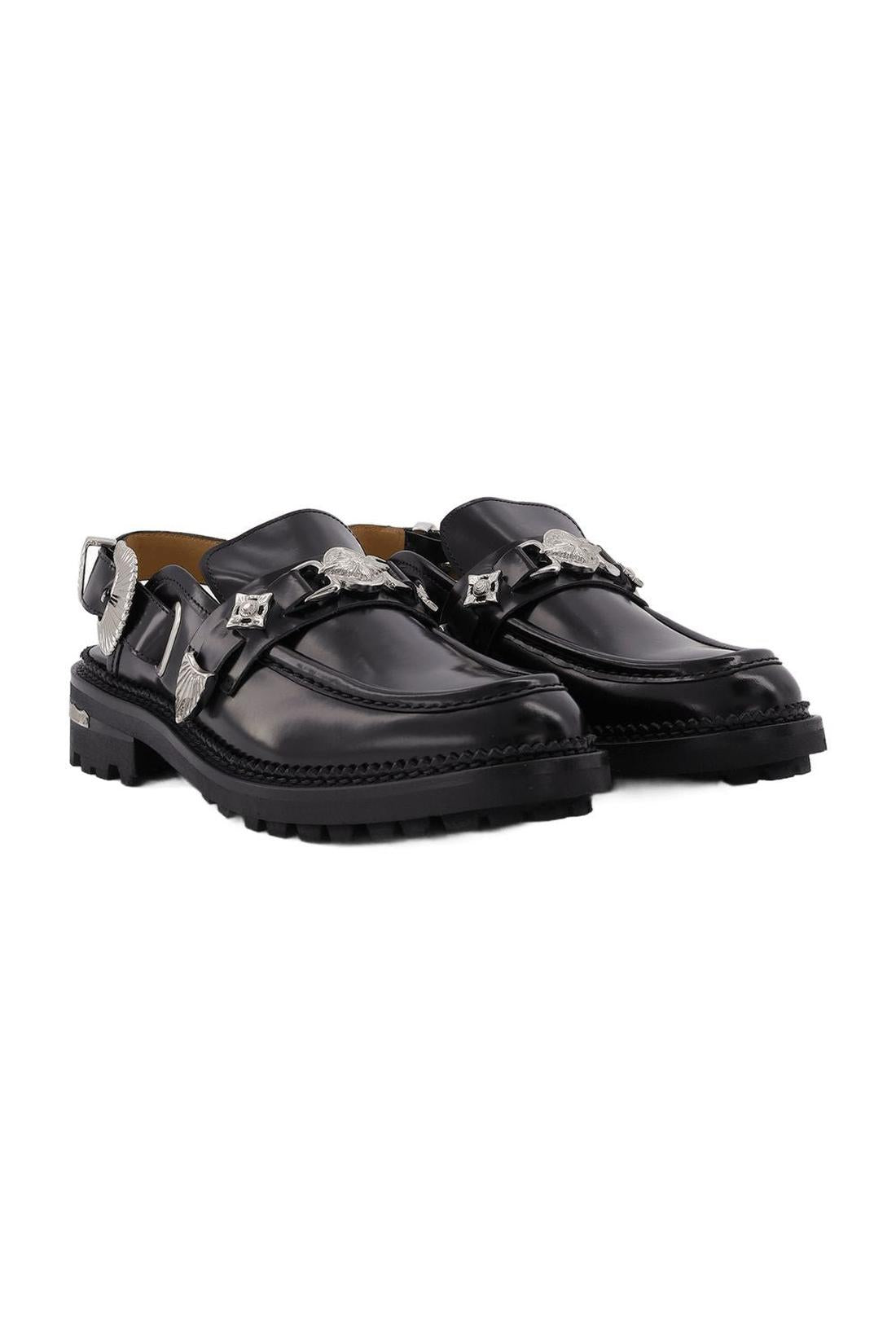 Aj1070 Loafers - Toga Pulla - Black - Polido