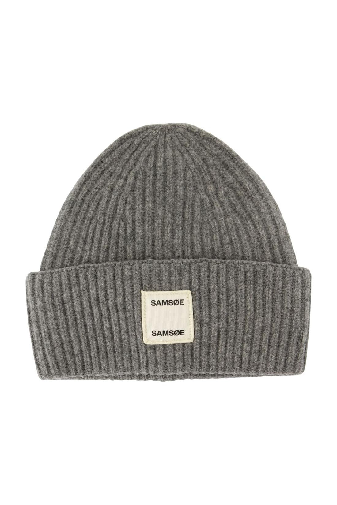 Samsøe Samsøe-Mütze W - Samsoe Samsoe - Wolle - Grau-Outdoor-Black-Deal-Outlet-by-ARCHIVIST