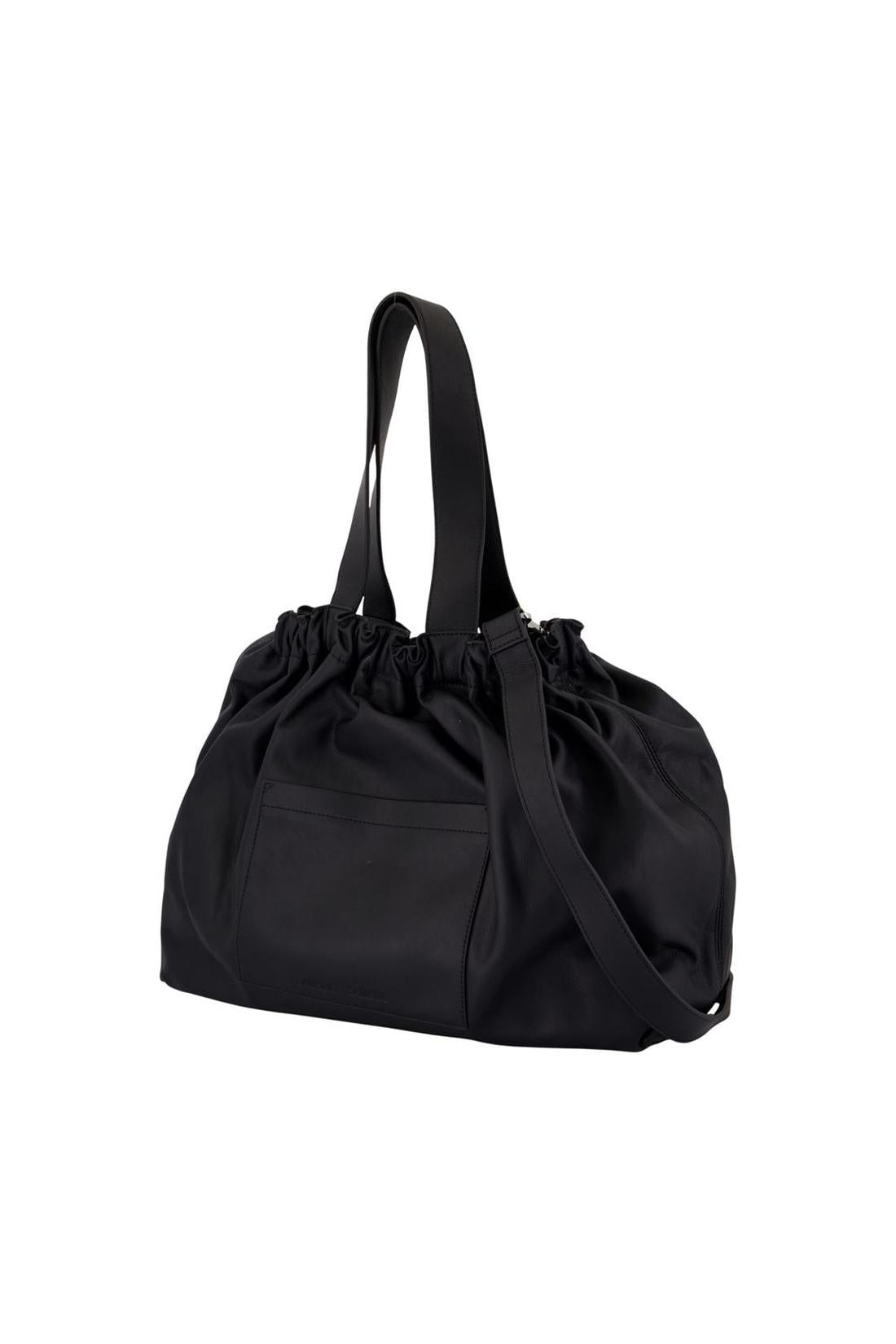 Samsøe Samsøe-Saemmi L Schultertasche - Samsoe Samsoe - Leder - Schwarz-Taschen-Black-Deal-Outlet-by-ARCHIVIST