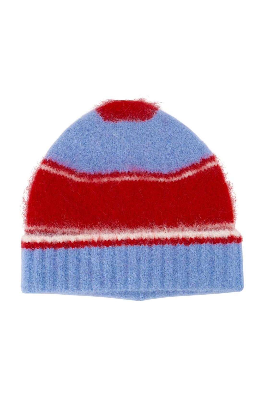 Samsøe Samsøe-Sajeanne Mütze - Samsoe Samsoe - Wolle - Rot/Blau-Outdoor-Black-Deal-Outlet-by-ARCHIVIST