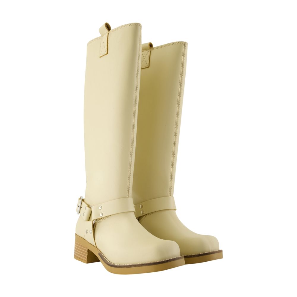 Sabrenta Stiefel 15874 - SAMSØE SAMSØE - Leder - Elfenbein