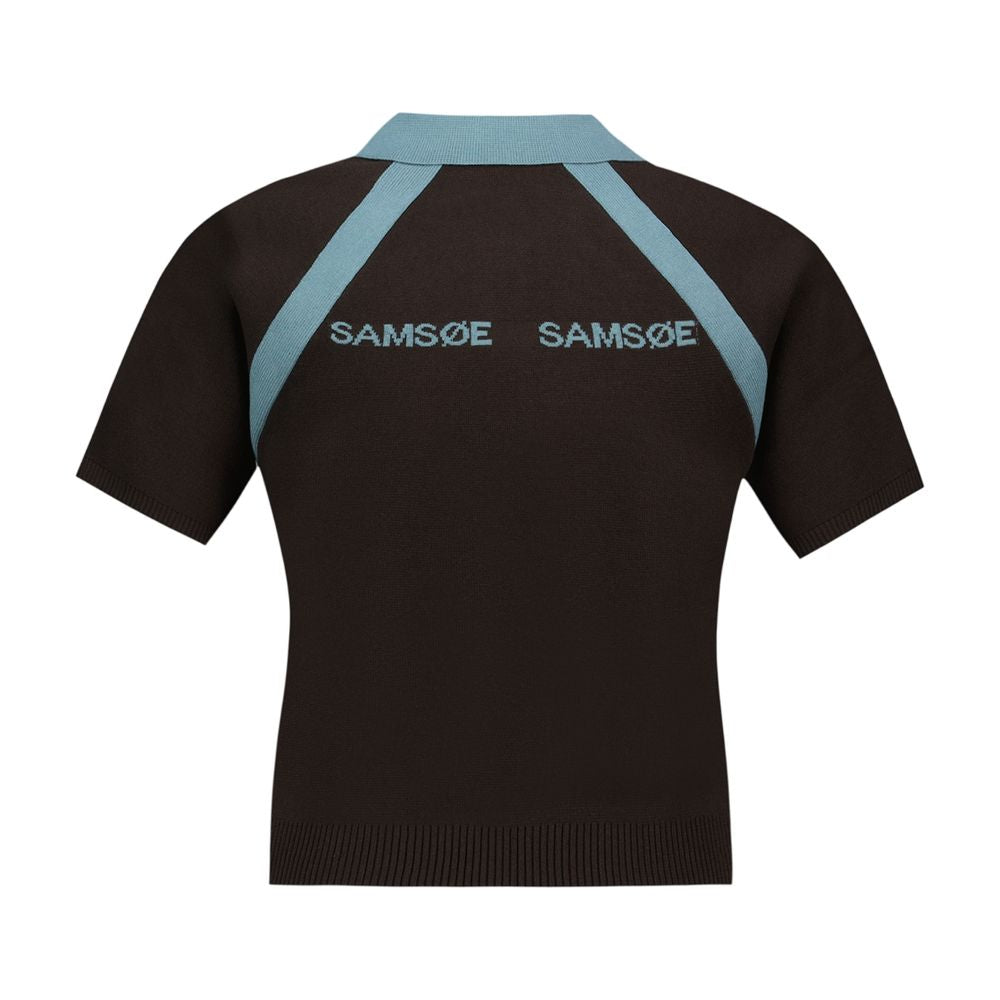 Polohemd Sasimona 15830 – SAMSØE SAMSØE – Viskose – Braun