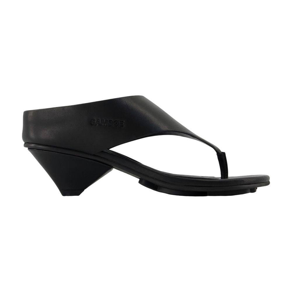 Sandalen Sadagmar Wedge 16108 – SAMSØE SAMSØE – Leder – Schwarz