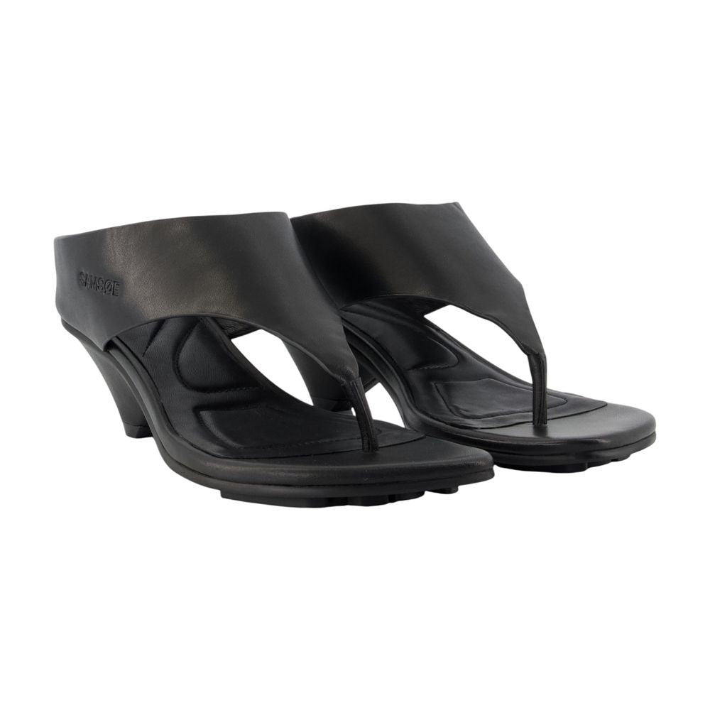 Sandalen Sadagmar Wedge 16108 – SAMSØE SAMSØE – Leder – Schwarz