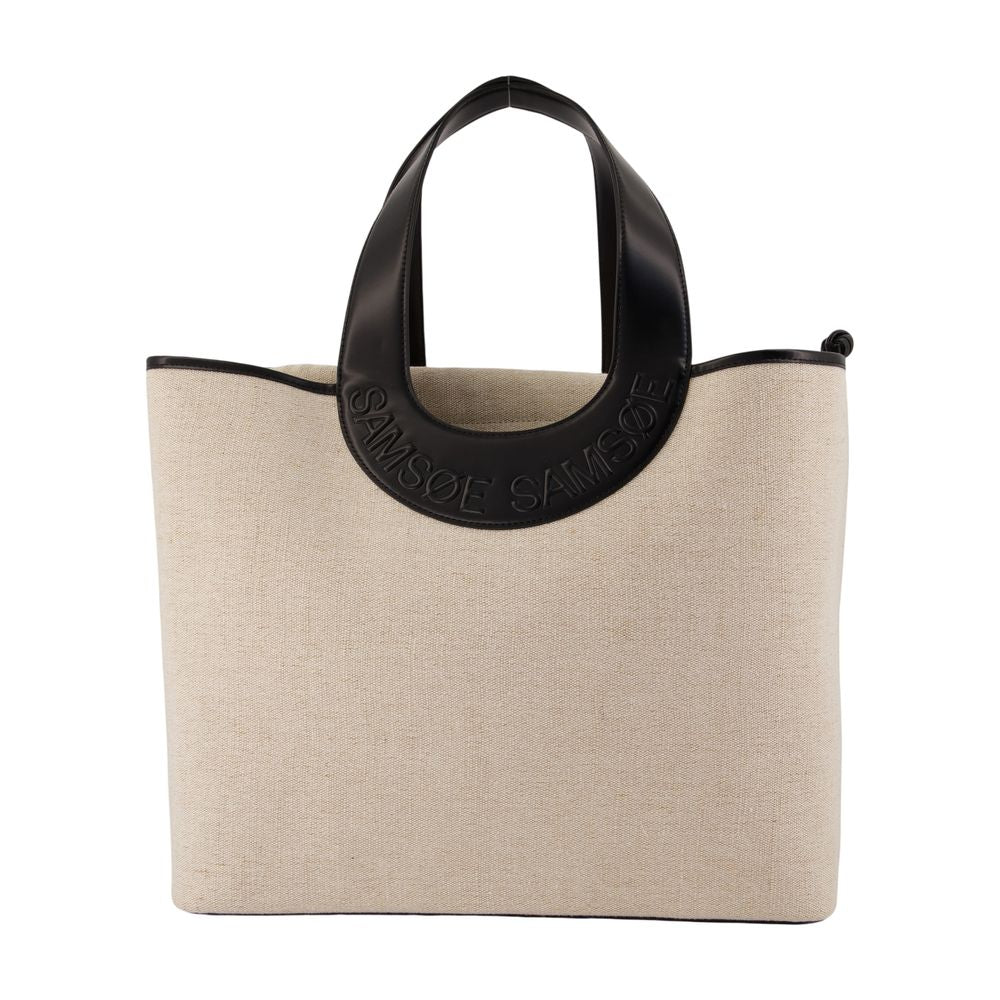 Einkaufstasche Saberta Beach 16032 – SAMSØE SAMSØE – Baumwolle – Beige