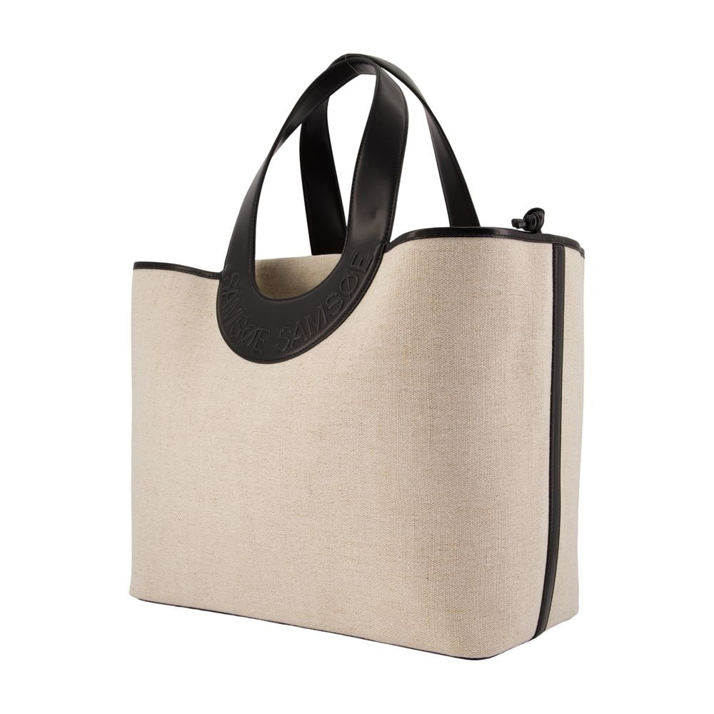 Einkaufstasche Saberta Beach 16032 – SAMSØE SAMSØE – Baumwolle – Beige