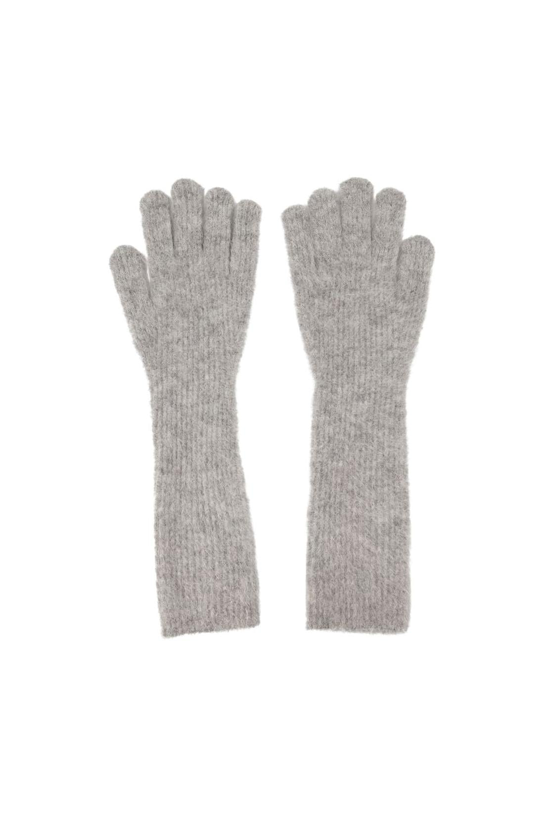Sarue-Handschuhe, lang, 16165 – SAMSØE SAMSØE – Wolle – Grau