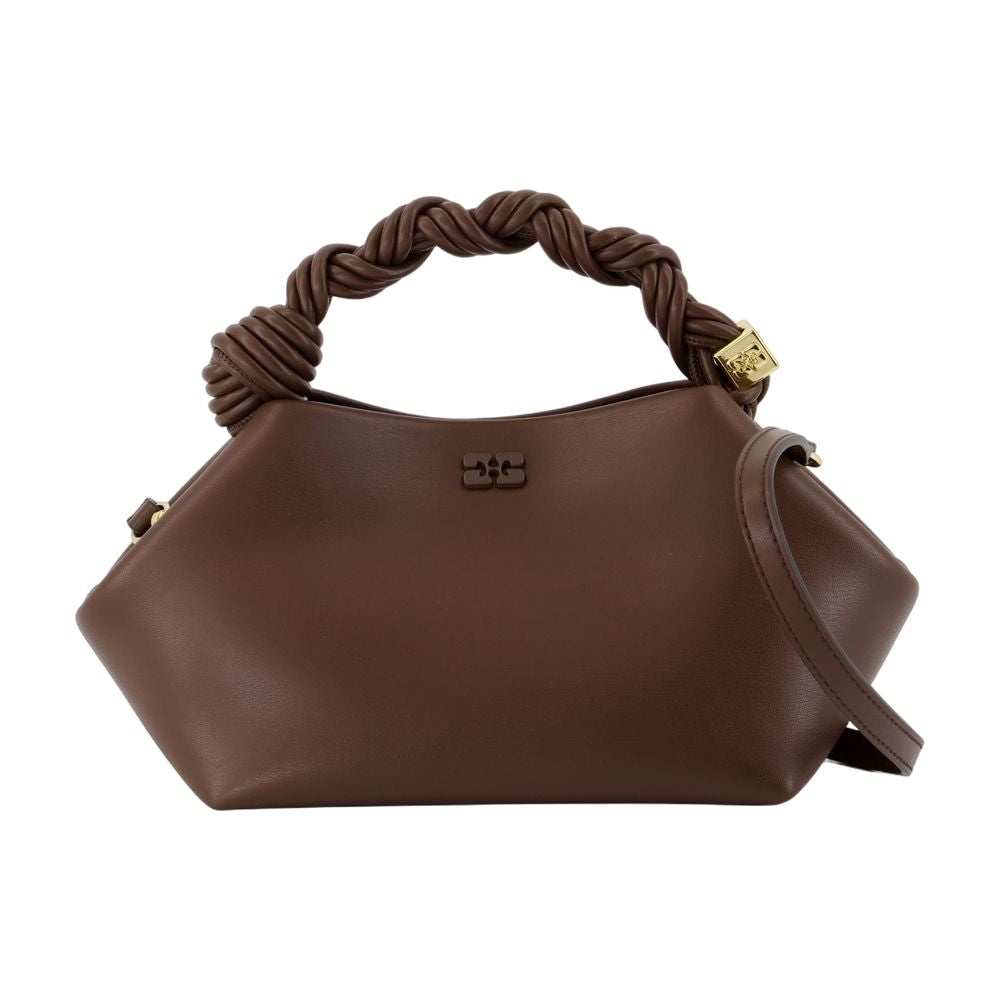 Bou Small Schultertasche - Ganni - Leder - Braun