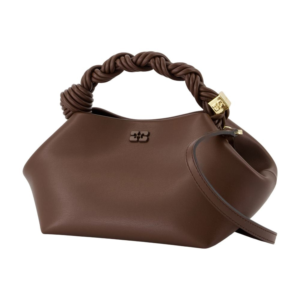 Bou Small Schultertasche - Ganni - Leder - Braun