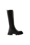Ganni-Cleated High Chelsea Stiefel - Ganni - Kunstleder - Schwarz-schuhe / stiefel-Black-Deal-Outlet-by-ARCHIVIST