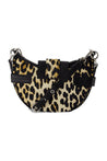 Ganni-Bucky Small Schultertasche - Ganni - Nylon - Leopard-Taschen-Black-Deal-Outlet-by-ARCHIVIST