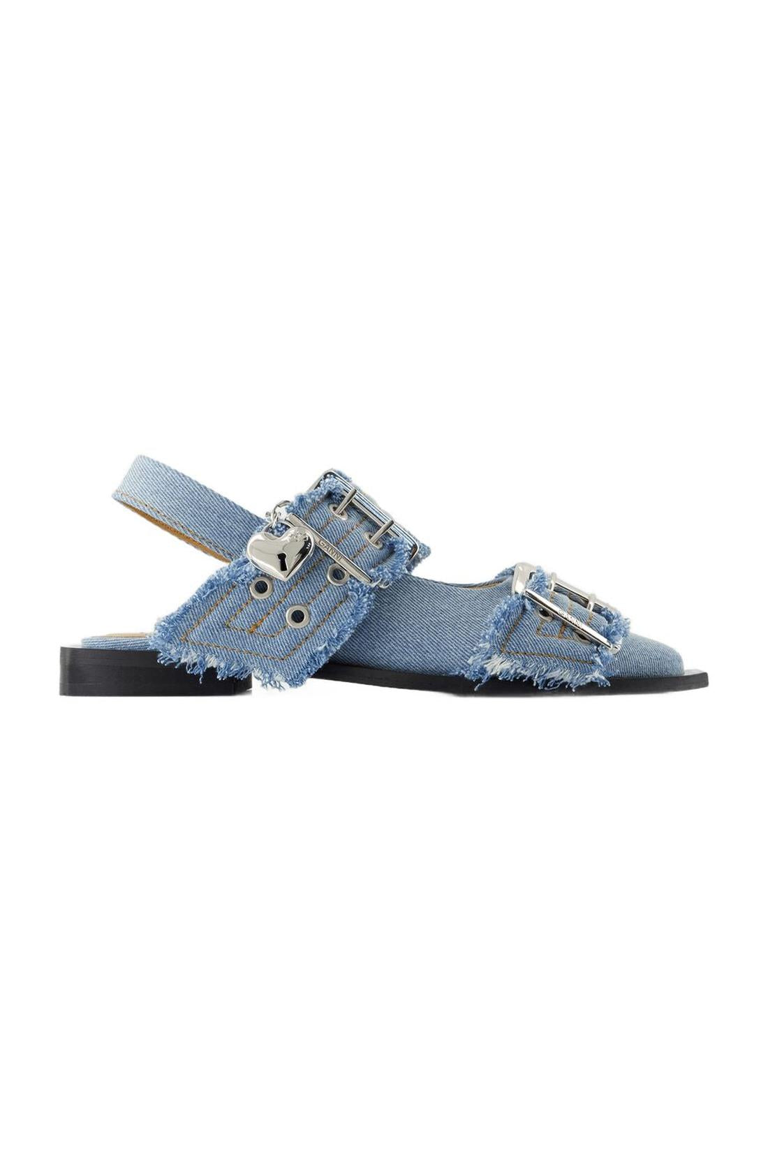 Charms Ballerinas - Ganni - Denim - Blue