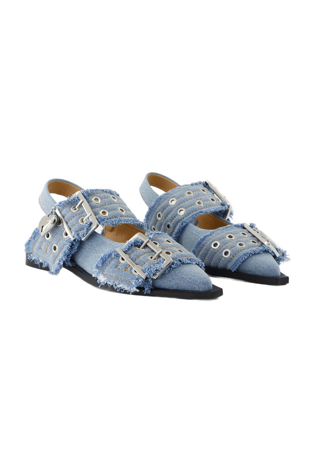 Charms Ballerinas - Ganni - Denim - Blue