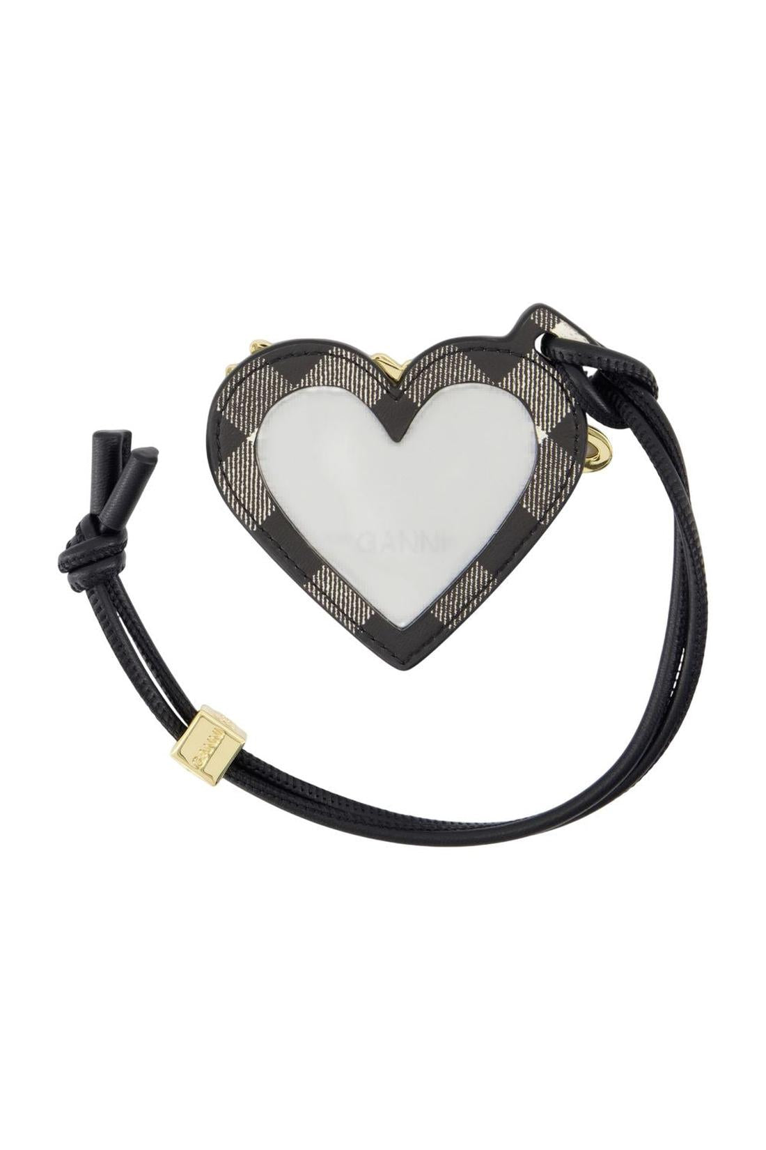 Ganni-Bou Heart Schlüsselanhänger - Ganni - Leder - Schwarz-Outdoor-Black-Deal-Outlet-by-ARCHIVIST