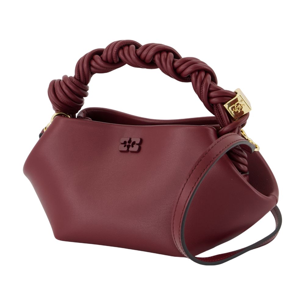 Bou Mini Schultertasche - Ganni - Leder - Bordeaux