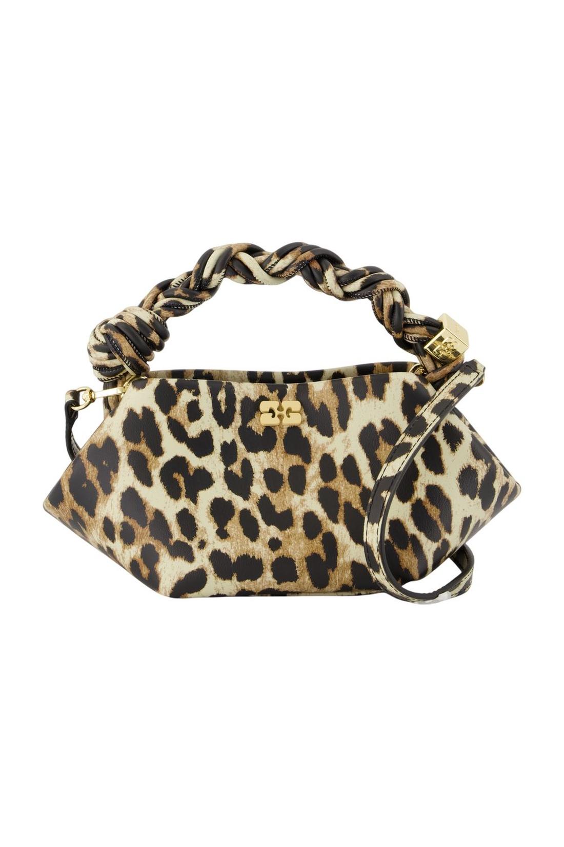 Ganni-Bou Mini Schultertasche - Ganni - Leder - Gedruckt-Taschen-Black-Deal-Outlet-by-ARCHIVIST