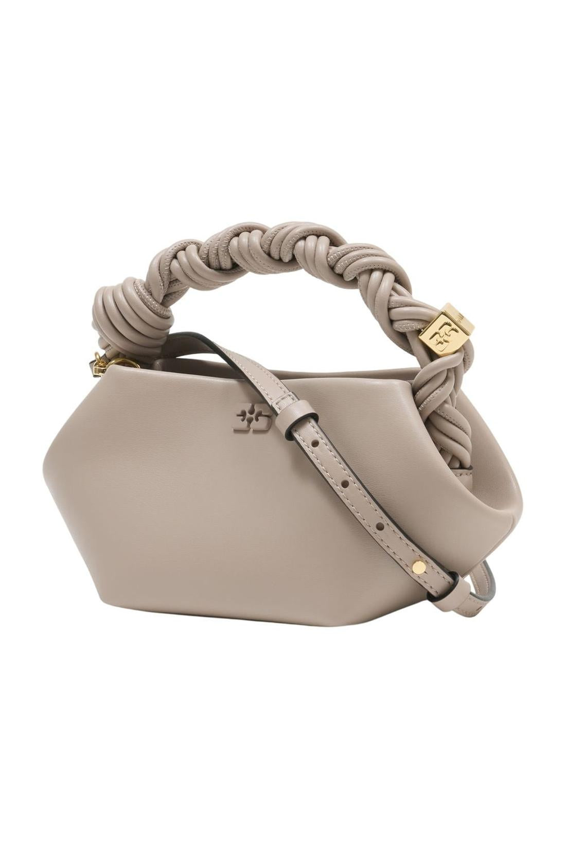 Bou Bag Mini Handtasche - Ganni - Leder - Grau-Taschen-Ganni-ARCHIVIST