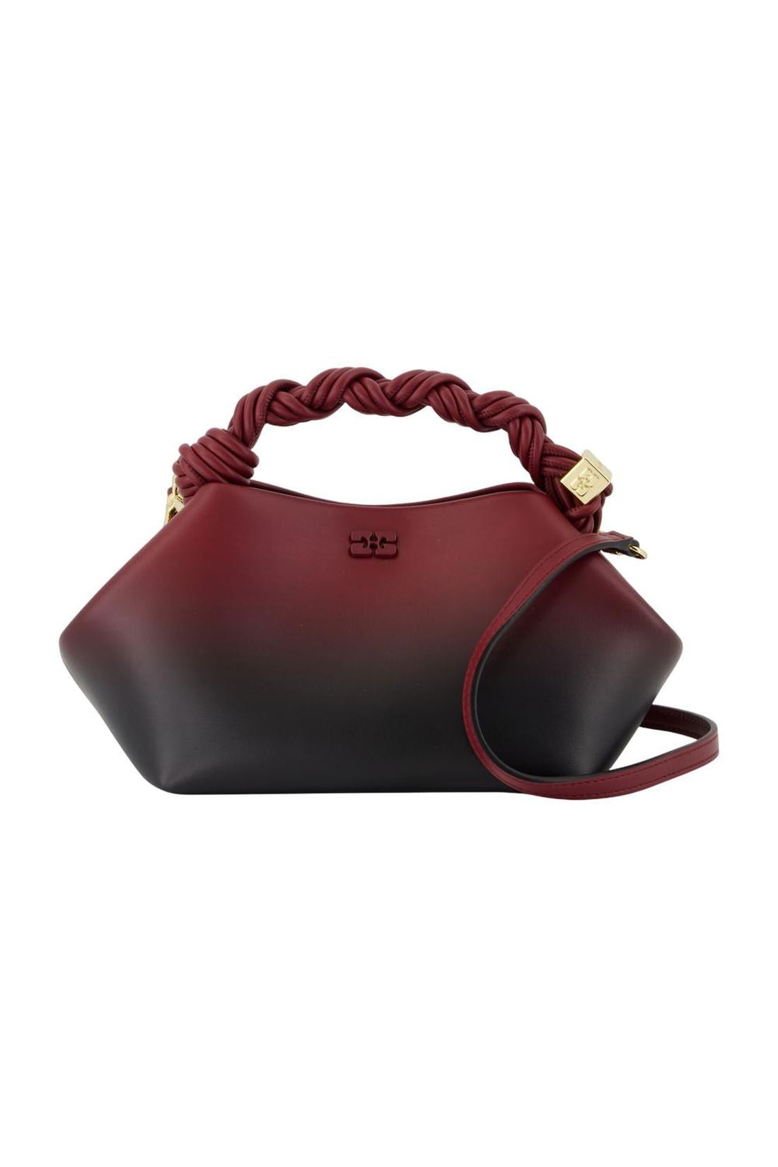 Ganni-Bou Small Schultertasche - Ganni - Leder - Bordeaux-Taschen-Black-Deal-Outlet-by-ARCHIVIST