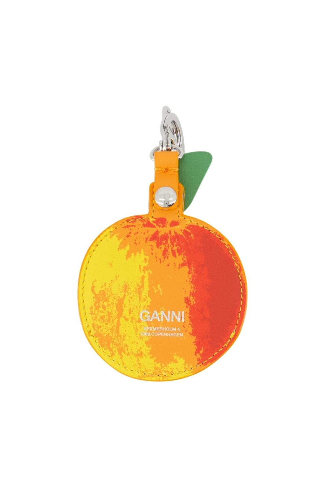 Ganni-Apple Geldbörse - Ganni - Leder - Orange-Outdoor-Black-Deal-Outlet-by-ARCHIVIST