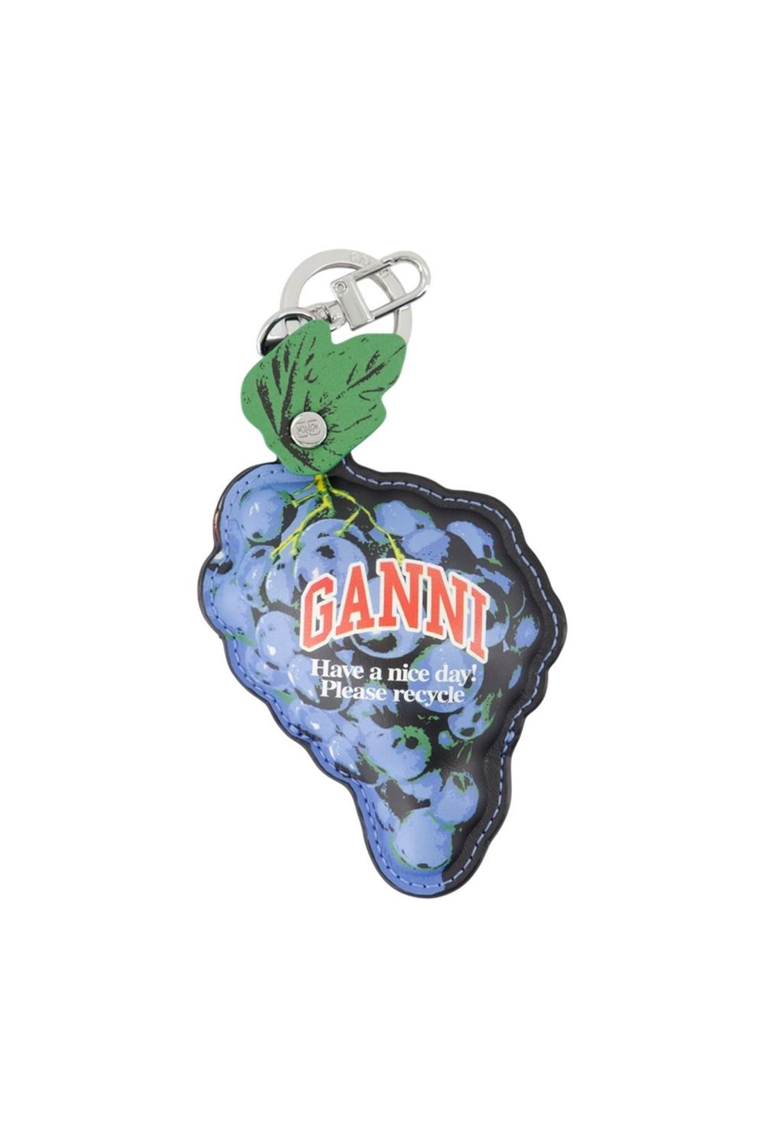 Ganni-Geldbörse Grape - Ganni - Leder - Blau-Outdoor-Black-Deal-Outlet-by-ARCHIVIST