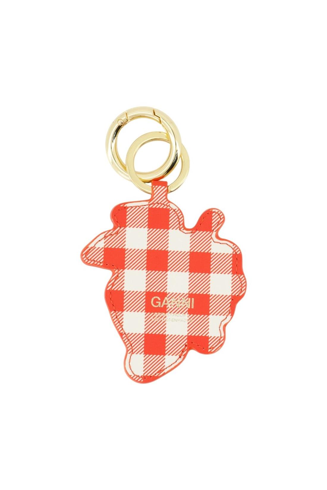 Ganni-Schlüsselanhänger Grape - Ganni - Leder - Rot-Outdoor-Black-Deal-Outlet-by-ARCHIVIST
