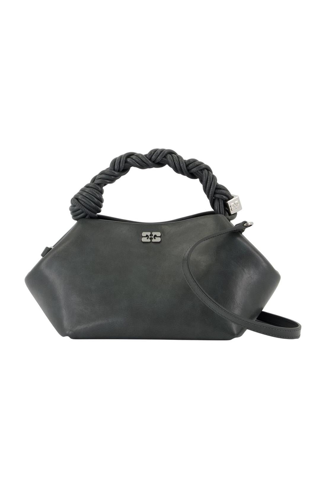 Ganni-Bou Small Schultertasche - Ganni - Leder - Grau-Taschen-Black-Deal-Outlet-by-ARCHIVIST