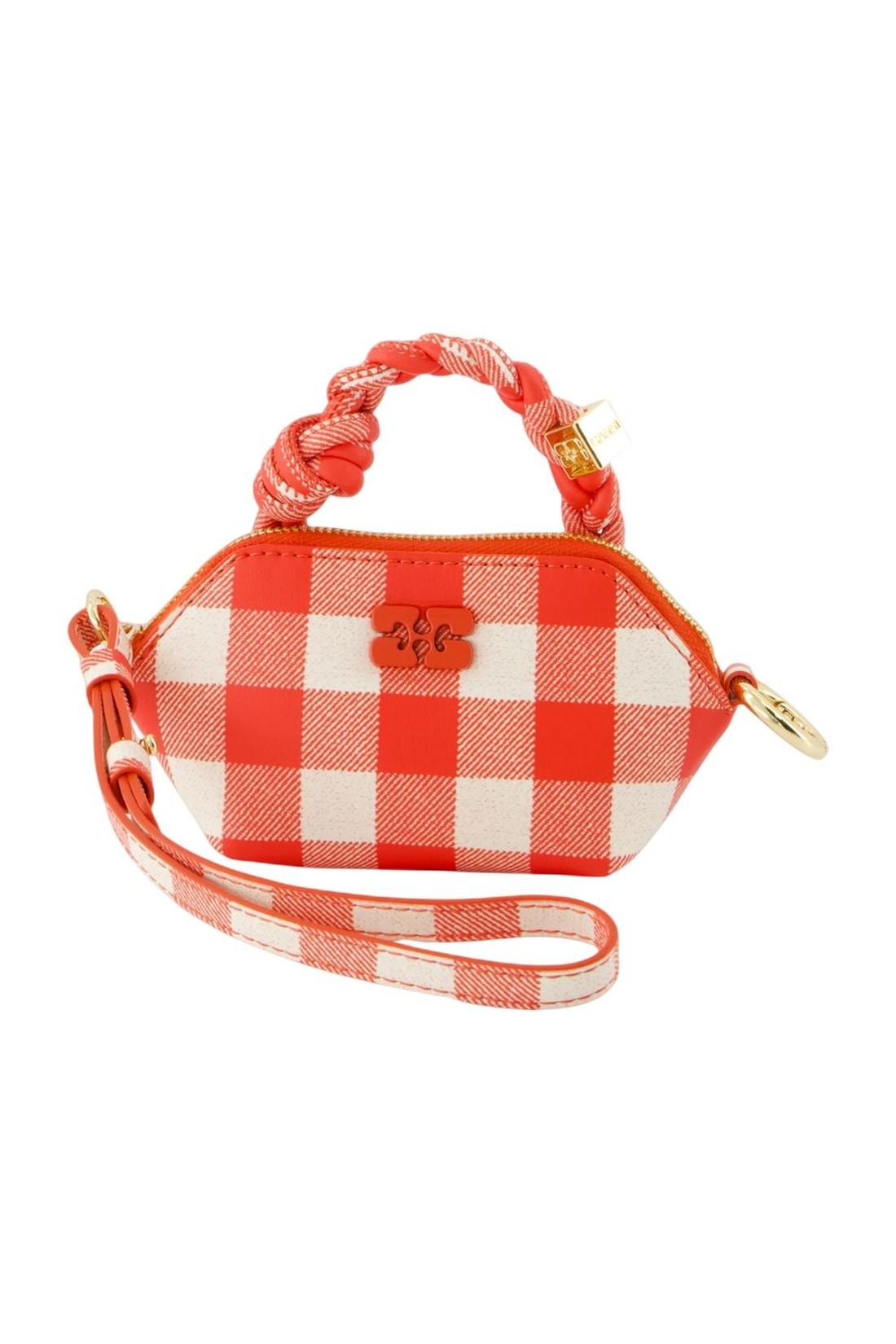 Ganni-Bou Nano Schlüsselanhänger - Ganni - Leder - Rot-Outdoor-Black-Deal-Outlet-by-ARCHIVIST