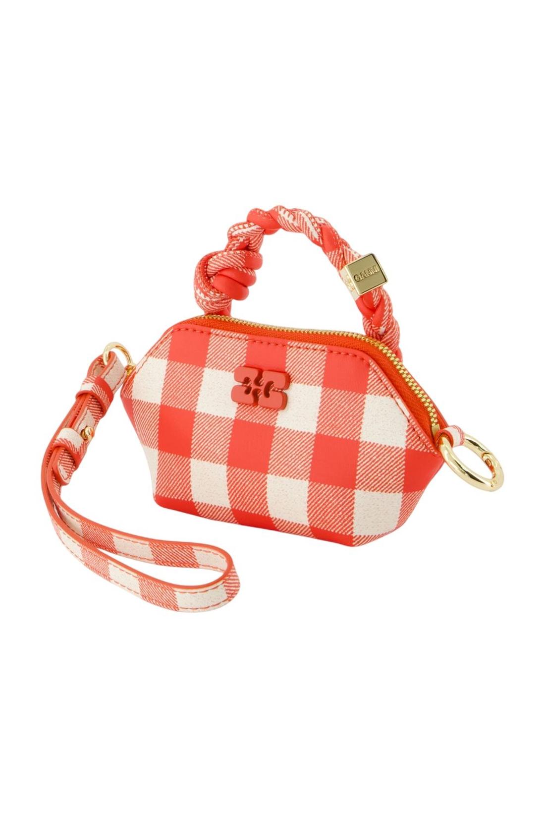 Ganni-Bou Nano Schlüsselanhänger - Ganni - Leder - Rot-Outdoor-Black-Deal-Outlet-by-ARCHIVIST