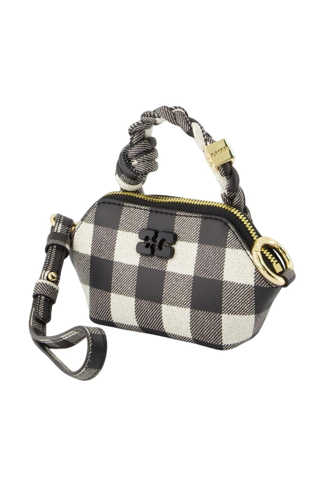 Ganni-Schlüsselanhänger Bou Nano - Ganni - Leder - Schwarz-Outdoor-Black-Deal-Outlet-by-ARCHIVIST