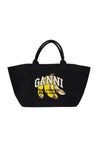 Ganni-Cabas Xxl Banana - Ganni - Baumwolle - Schwarz-Taschen-Black-Deal-Outlet-by-ARCHIVIST