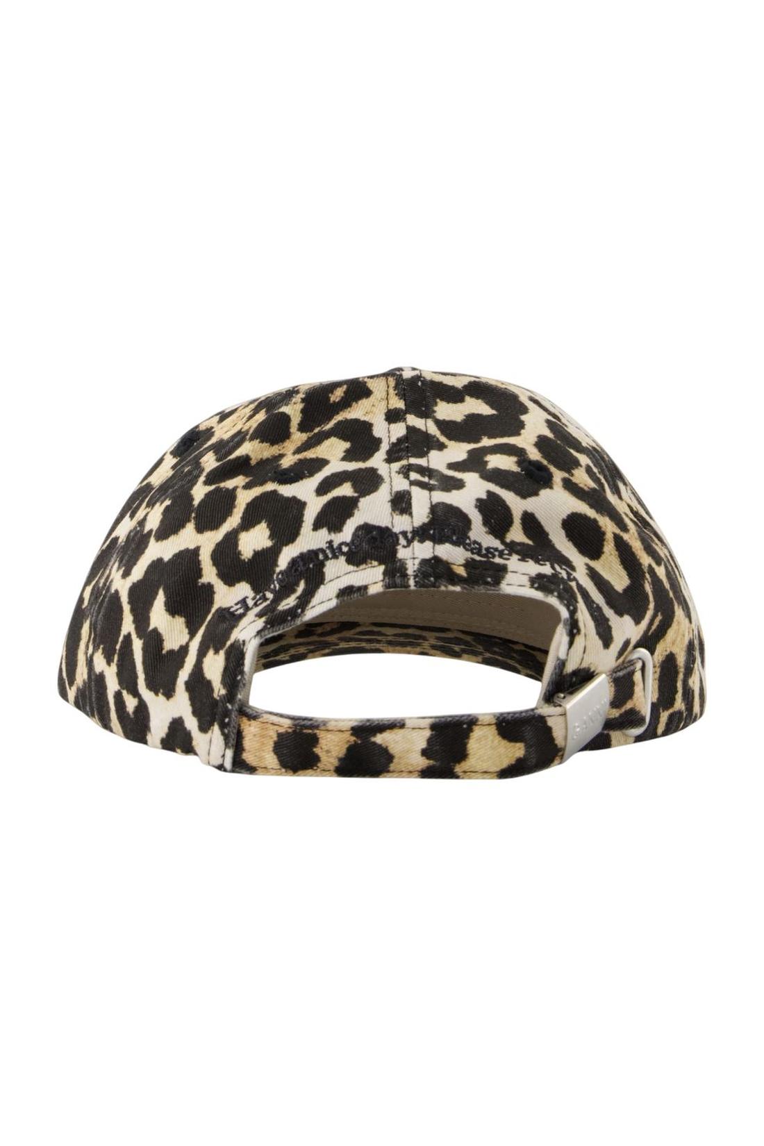 Ganni-Leo Cap - Ganni - Baumwolle - Gedruckt-Outdoor-Black-Deal-Outlet-by-ARCHIVIST